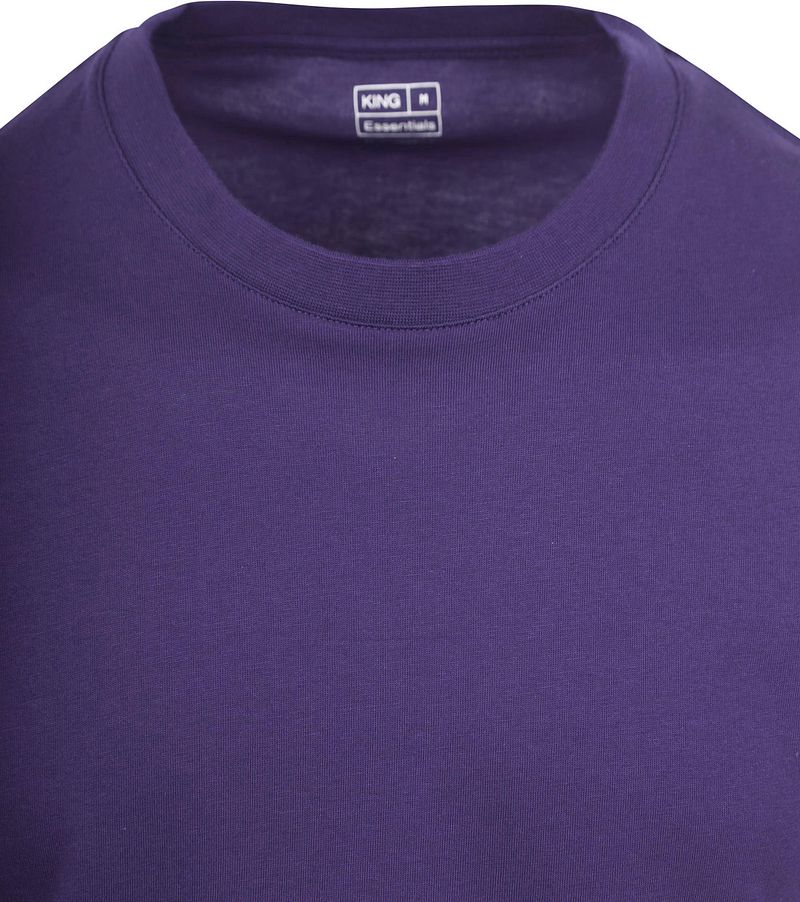 KING Essentials The Steve T-Shirt Donkerpaars