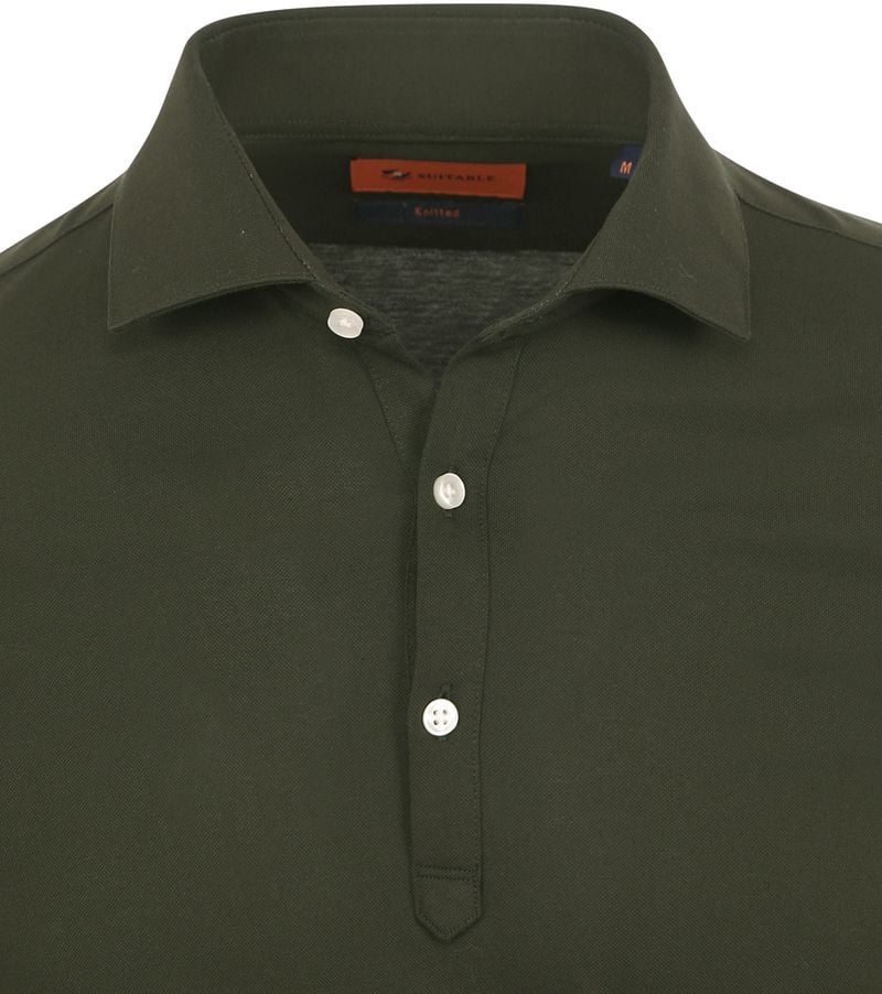 Suitable Camicia Poloshirt Dunkelgrün - Größe L günstig online kaufen