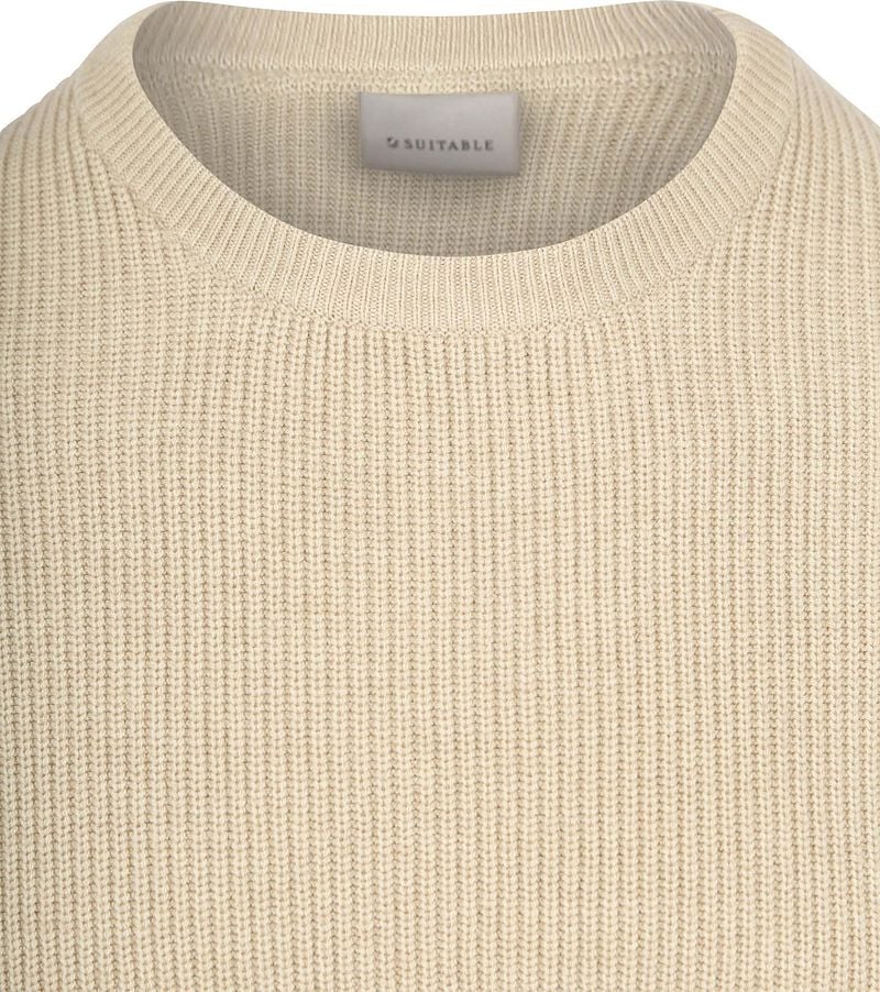 Suitable Pullover Wool Blend Ecru - Größe M günstig online kaufen