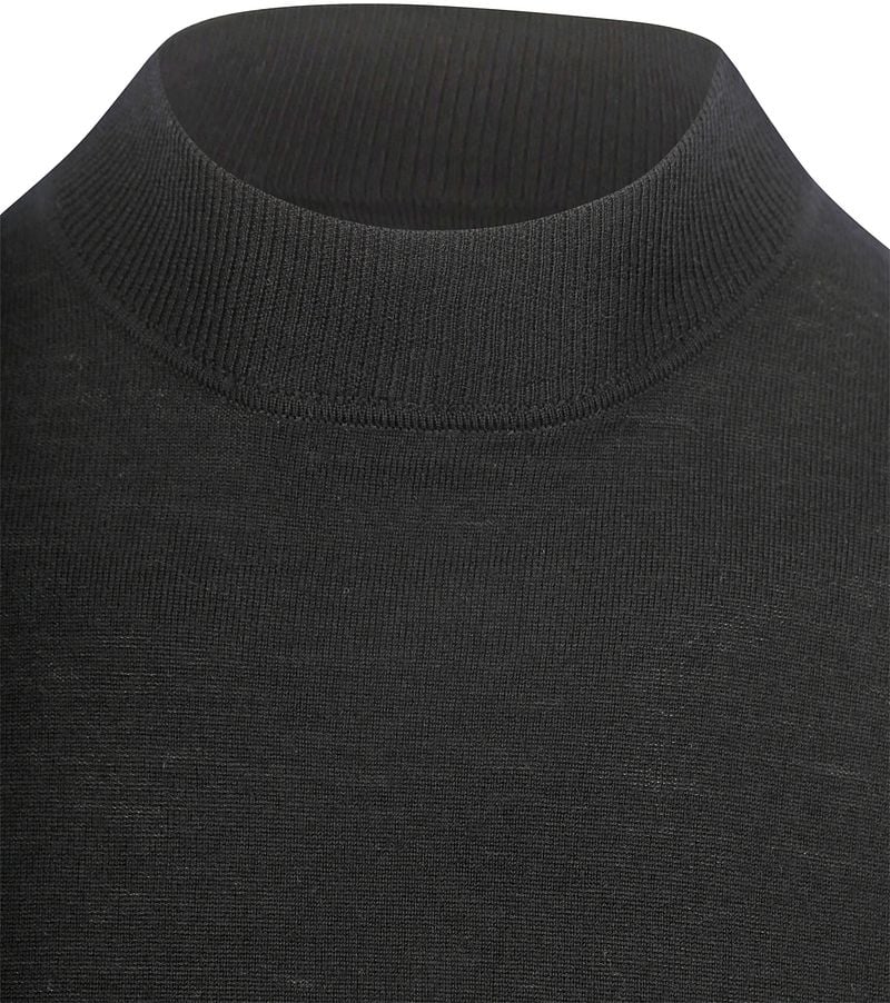 Profuomo Turtleneck Merino Pullover Schwarz - Größe L günstig online kaufen