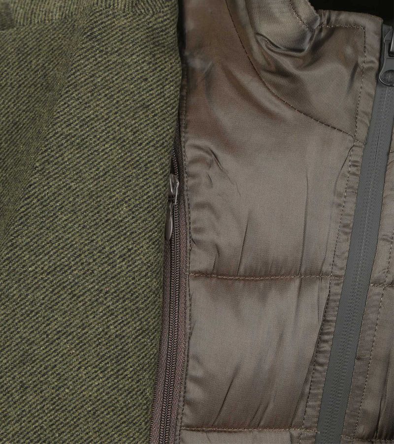 Suitable Coat Wol Twill Donkergroen