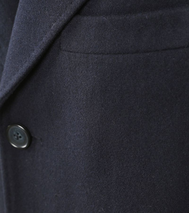 Suitable Coat Wol Twill Navy