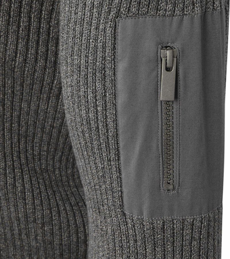 Suitable Mou Half Zip Trui Antraciet