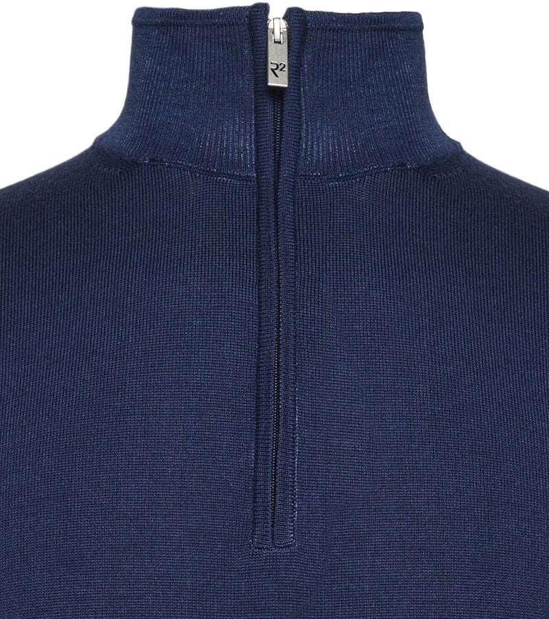 R2 Half Zip Pullover Merino Wolle Navy - Größe XL günstig online kaufen