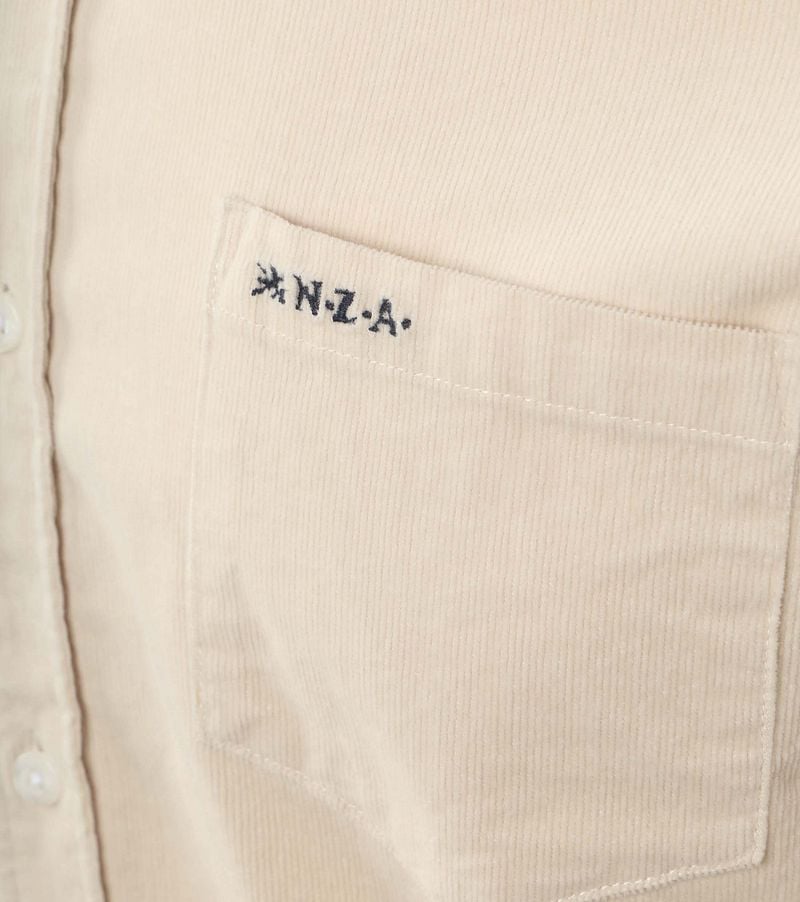 new zealand auckland NZA Overhemd Omar Fine Corduroy Ecru
