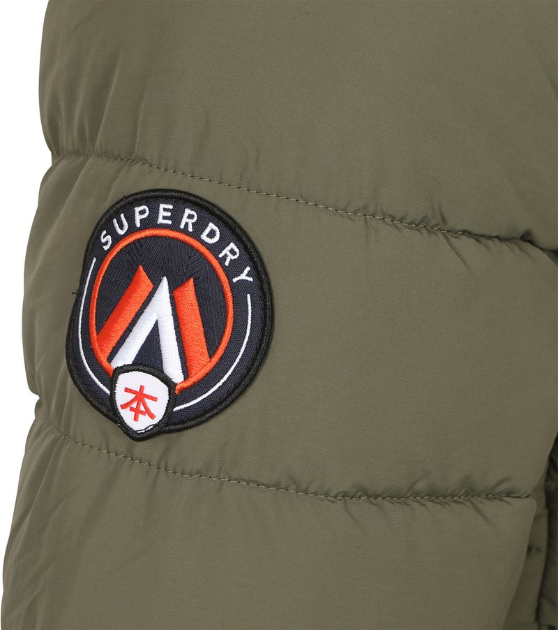 Superdry Fuji Pufferjas Olijfgroen