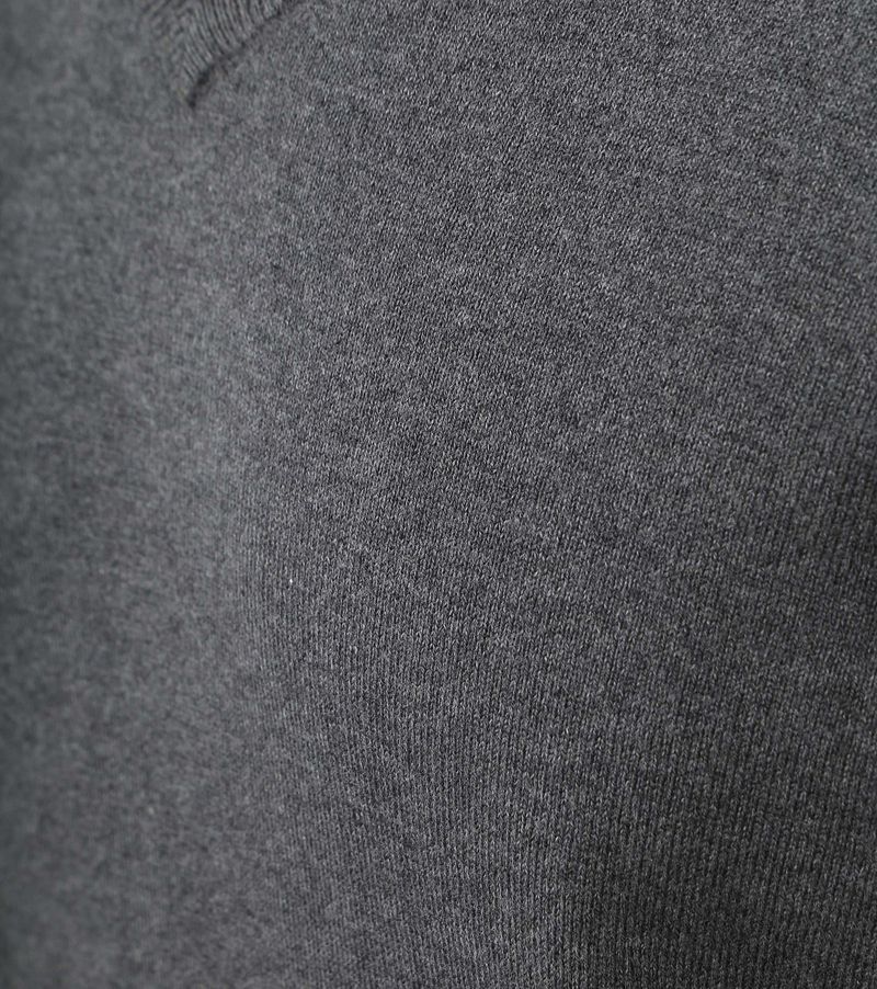 Steppin' Out Pullover Cotton Cashmere V-Ausschnitt Anthrazit Melange - Größ günstig online kaufen