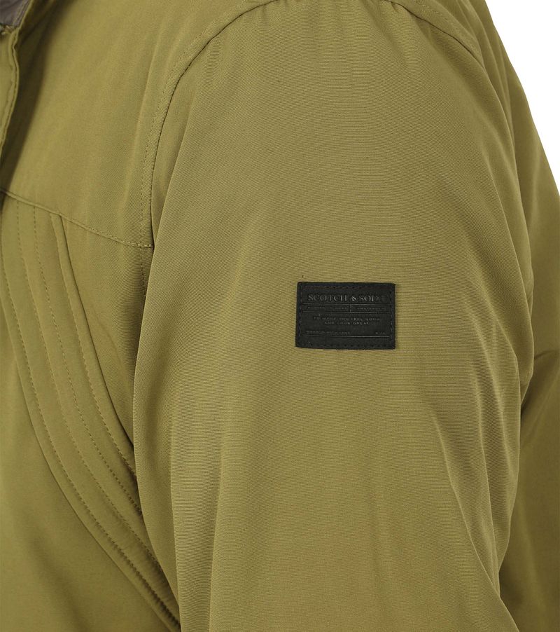 Scotch and Soda Scotch & Soda Parka Jas Olijfgroen