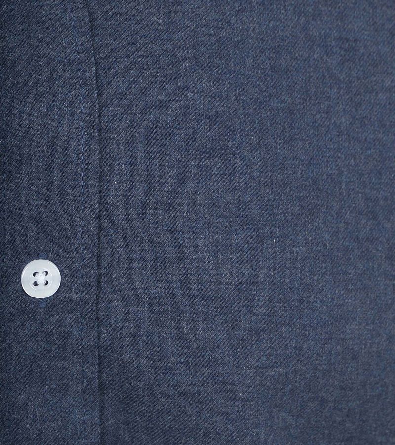 Suitable Overhemd Flanel Donkerblauw