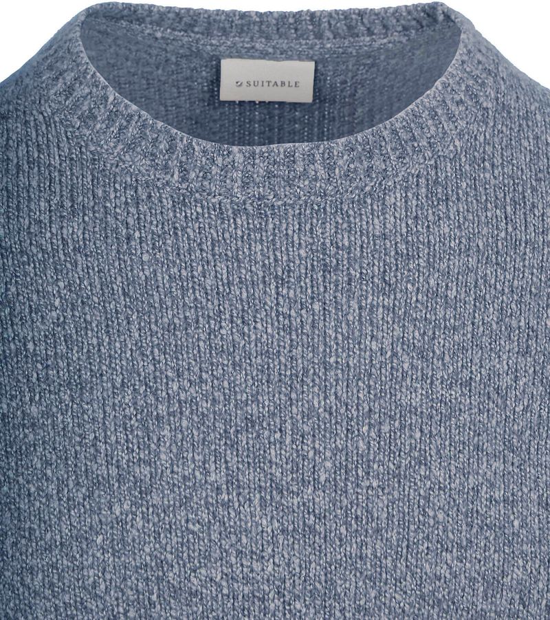 Suitable Pullover Boiled Wool Blauw