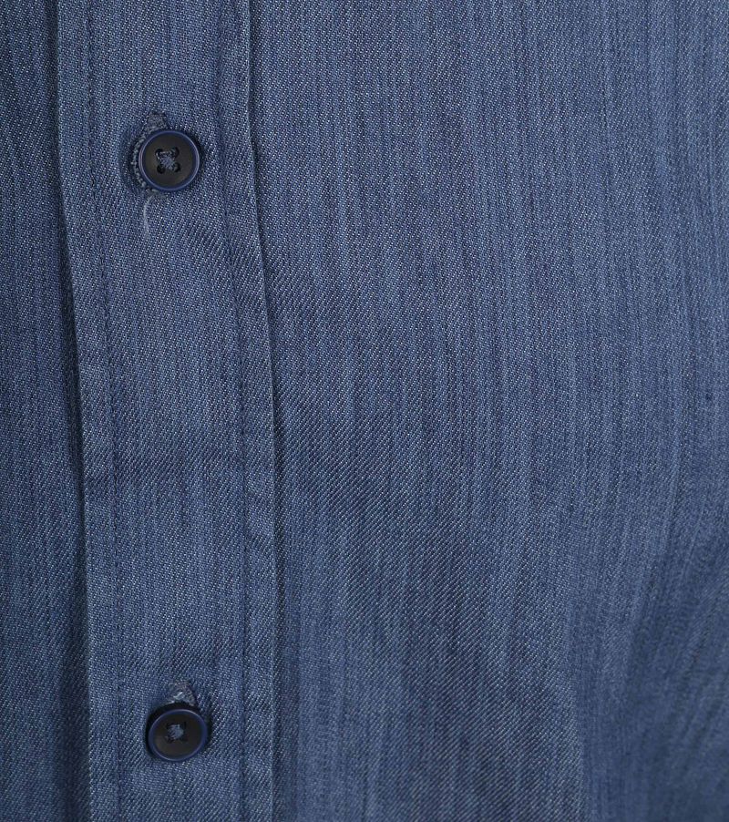 Suitable Overhemd Washed Donkerblauw