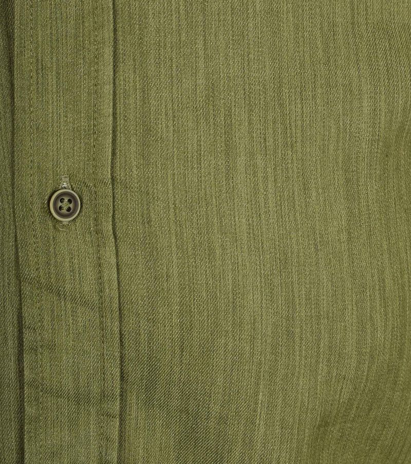 Suitable Overhemd Washed Groen