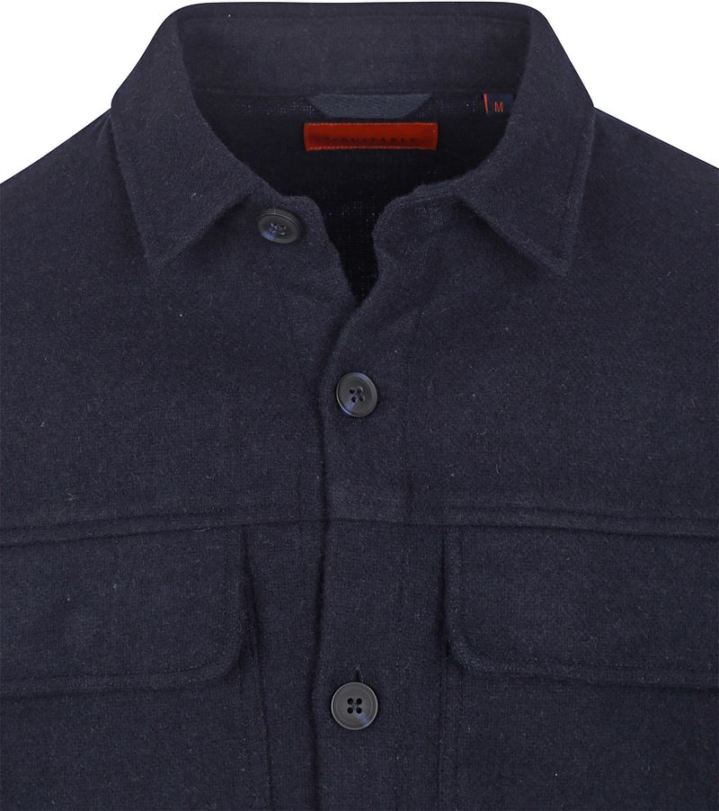 Suitable Overshirt August Wool Blend Navy