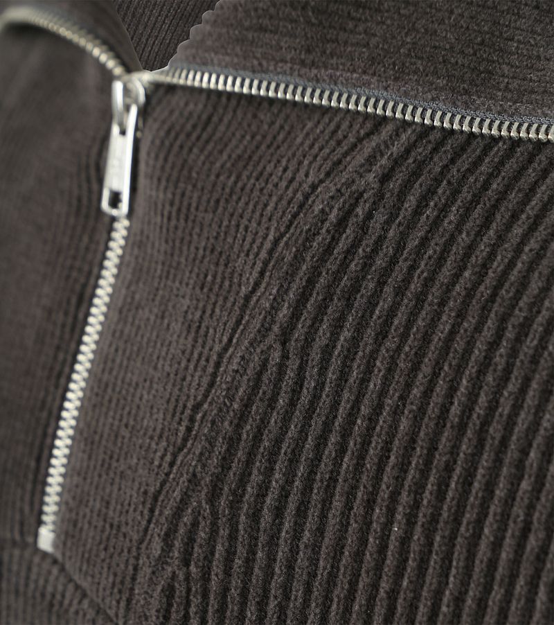 Marc O'Polo Half Zip Trui Antraciet