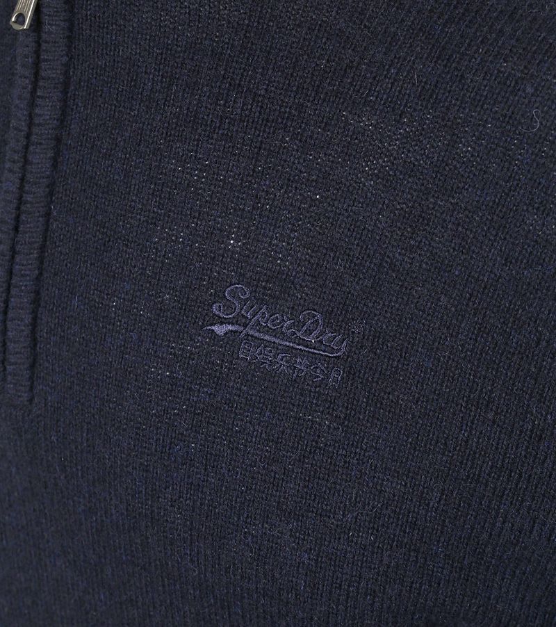 Superdry Henley Essential Half Zip Navy - Größe XL günstig online kaufen