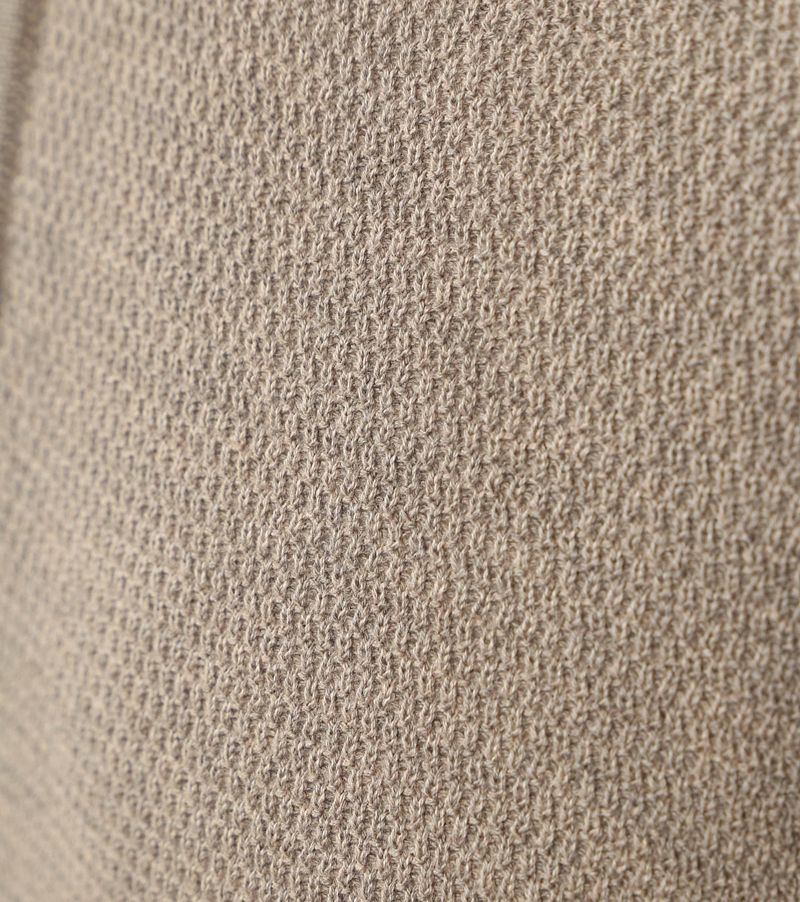 Suitable Structure Half Zip Trui Taupe