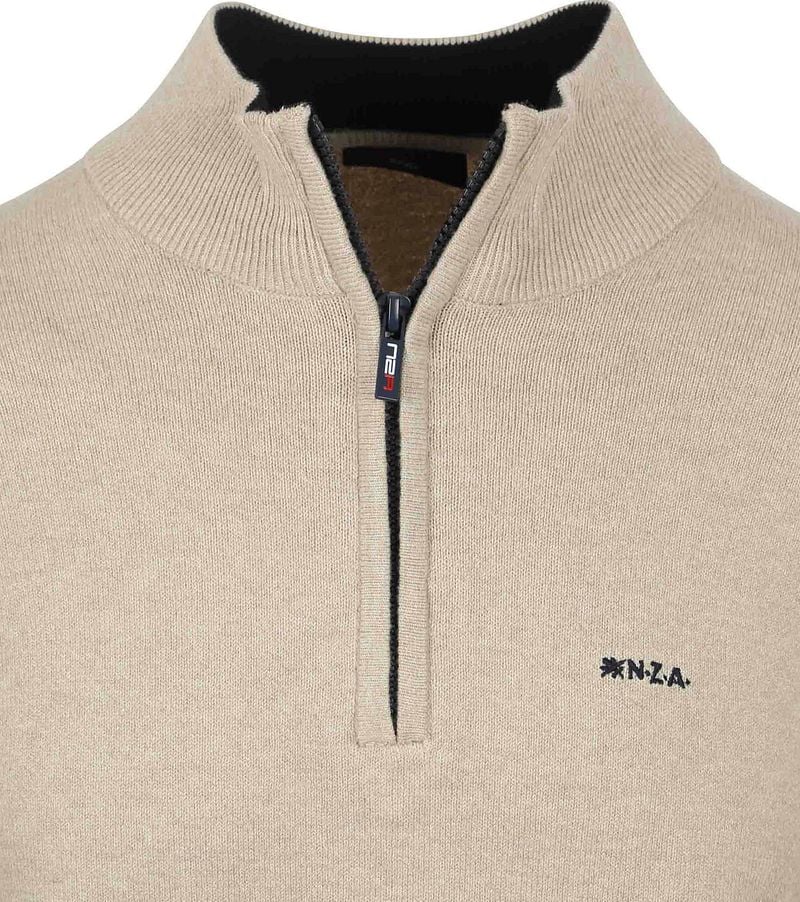 NZA Half Zip Pullover Christopher Melange Sand - Größe M günstig online kaufen