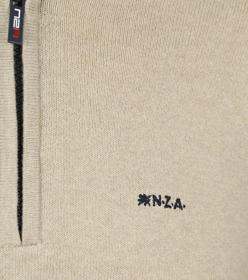 new zealand auckland NZA Half Zip Trui Christopher Melange Sand
