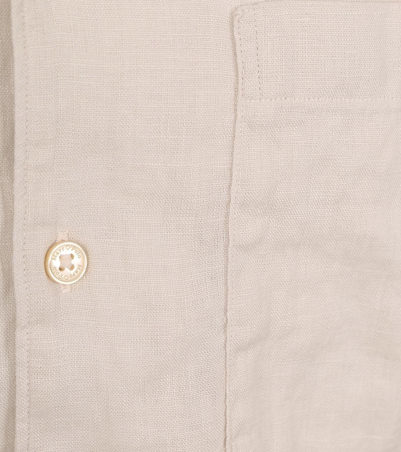 Marc O'Polo Hemd Short Sleeves Leinen Ecru - Größe XL günstig online kaufen