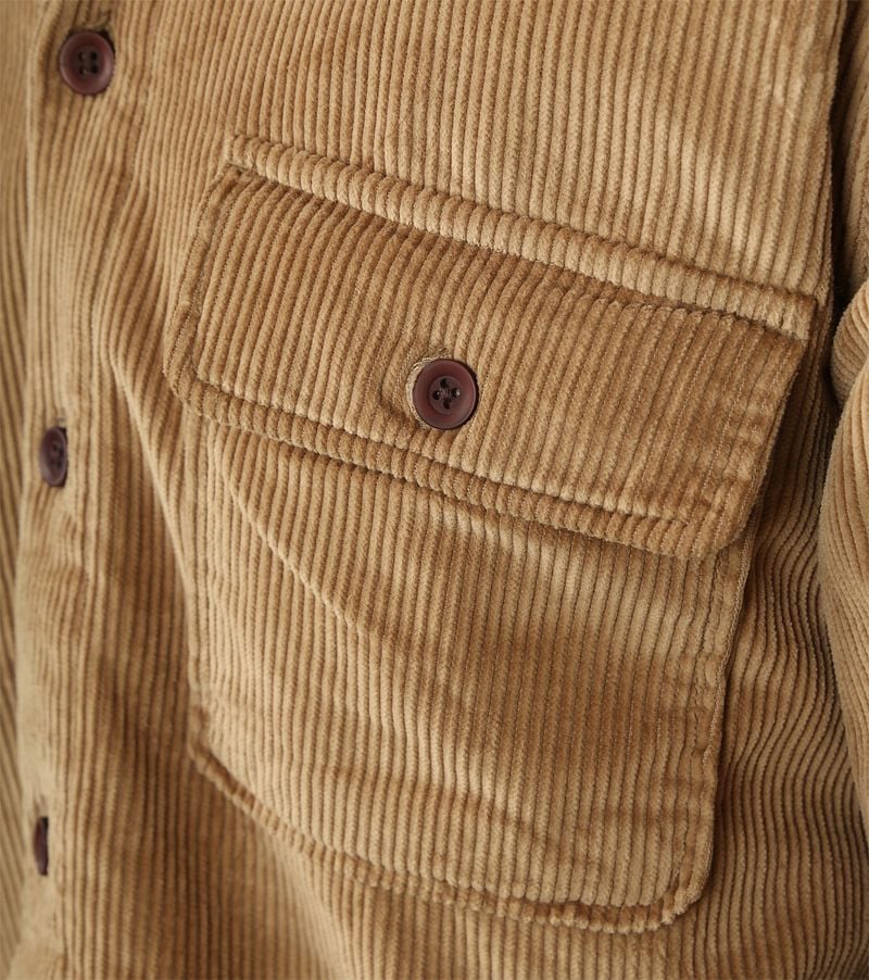 Superdry Overshirt Corduroy Brown - Größe L günstig online kaufen