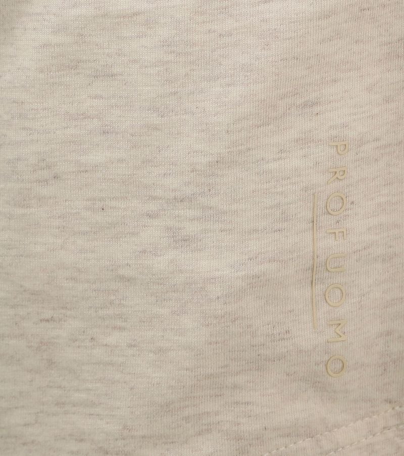Profuomo Longsleeve Polo Beige Melange - Größe XL günstig online kaufen