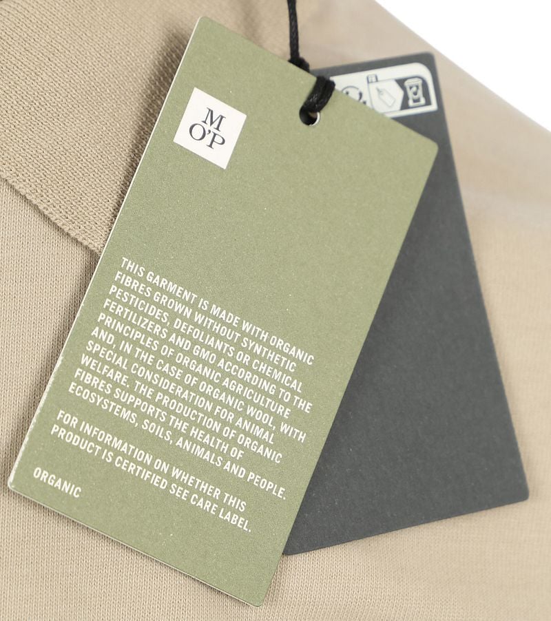 Marc O'Polo Langarm Polohemd Beige - Größe L günstig online kaufen