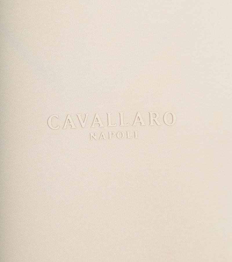 Cavallaro Darione T-Shirt Logo Ecru - Größe XL günstig online kaufen