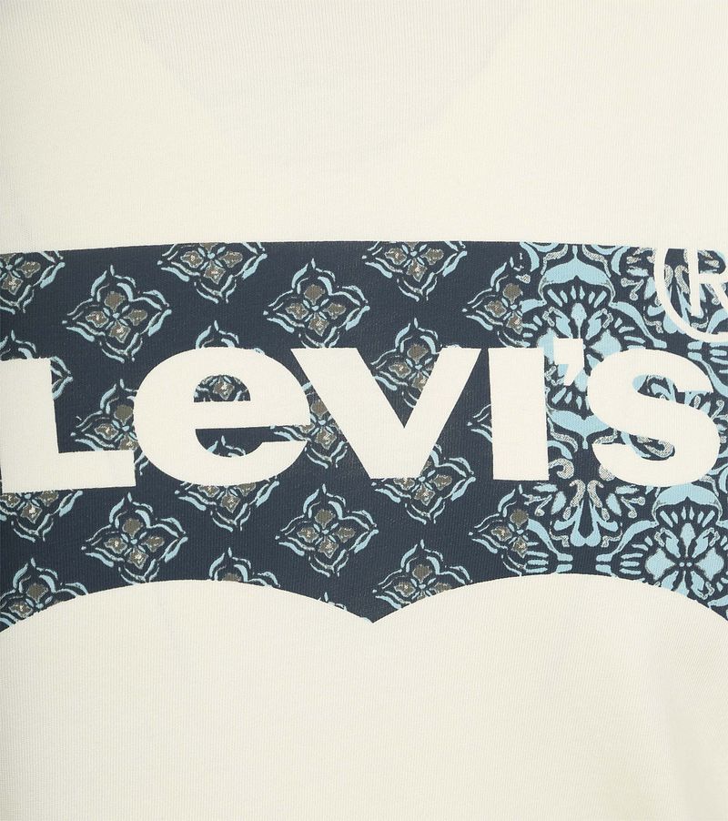 Levi's T-Shirt Graphic Logo Bandana Beige - Größe M günstig online kaufen