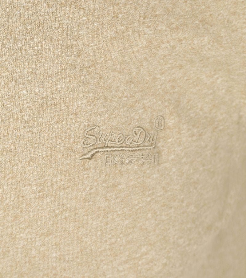 Superdry Classic T Shirt Melange Beige - Größe 3XL günstig online kaufen