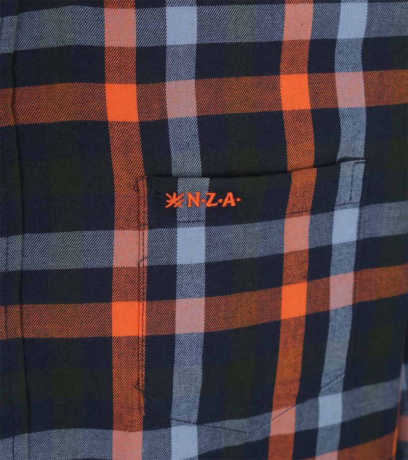 NZA Hemd Westküste Flanell Kariert Blau - Größe M günstig online kaufen