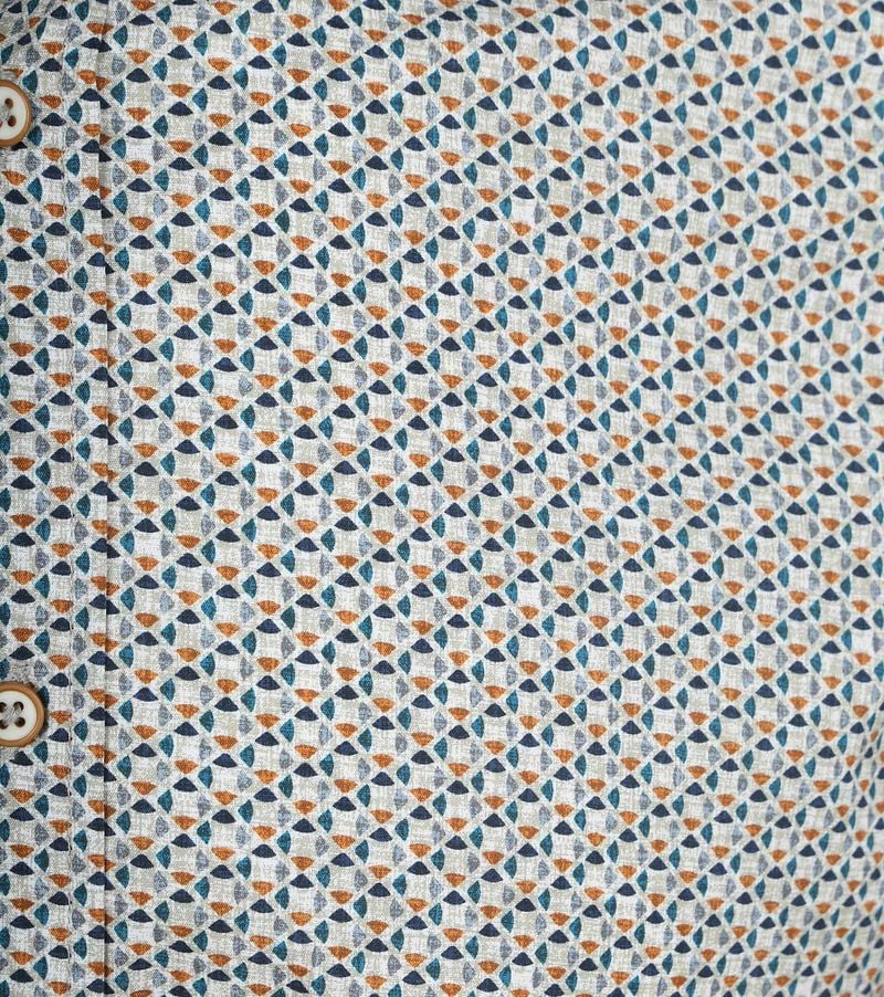 Suitable Hemd Druck Blau - Größe M günstig online kaufen