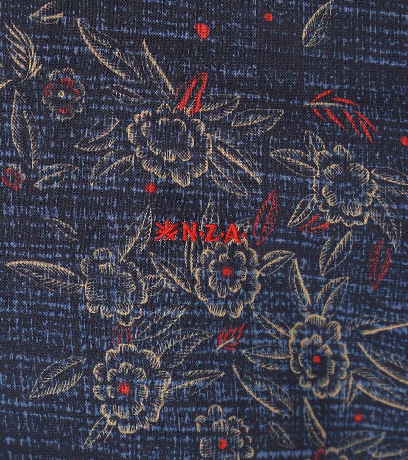 NZA Hemd Gunner Print Navy - Größe M günstig online kaufen