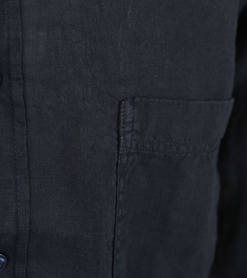 BOSS Relegant Hemd Leinen Navy - Größe L günstig online kaufen