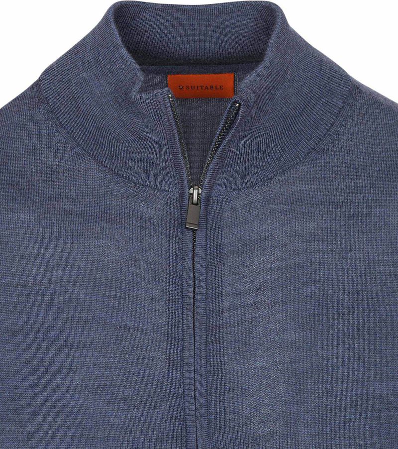 Suitable Cardigan Merino Denim Blau - Größe 3XL günstig online kaufen