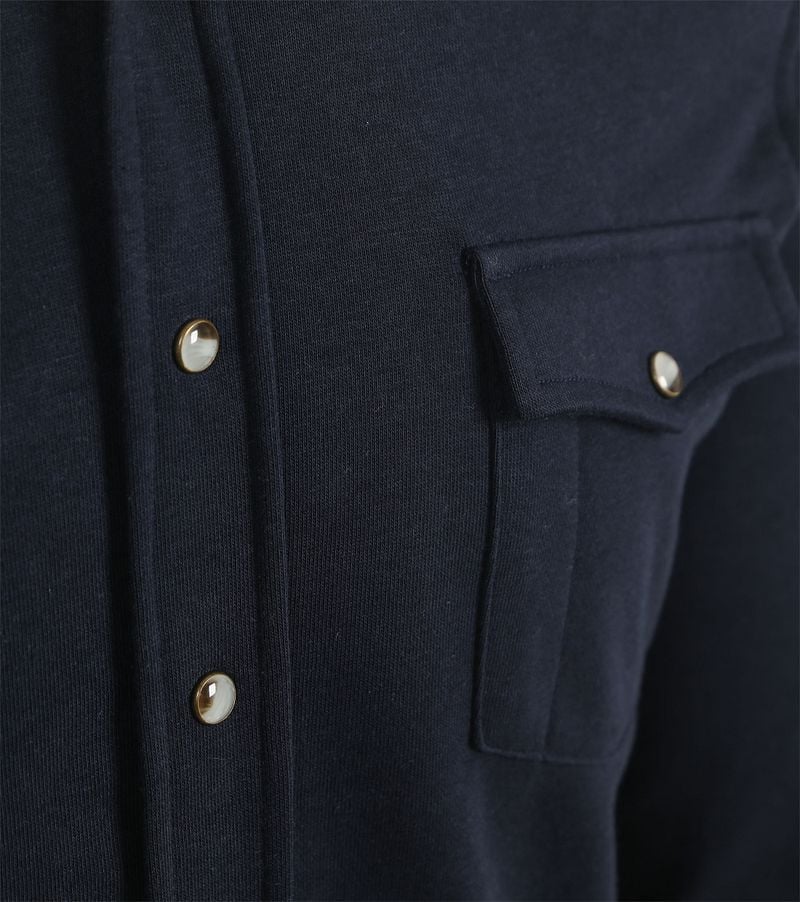 Profuomo Overshirt Western Jersey Navy - Größe XL günstig online kaufen
