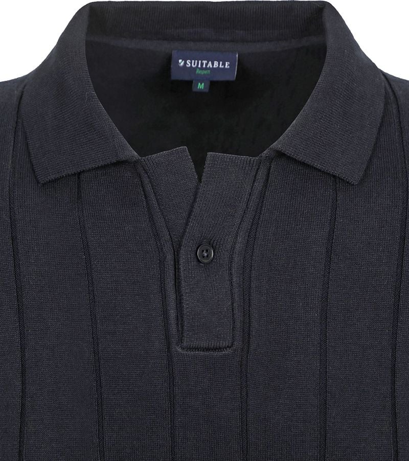 Suitable Respect Poloshirt Drop Needle Navy - Größe L günstig online kaufen