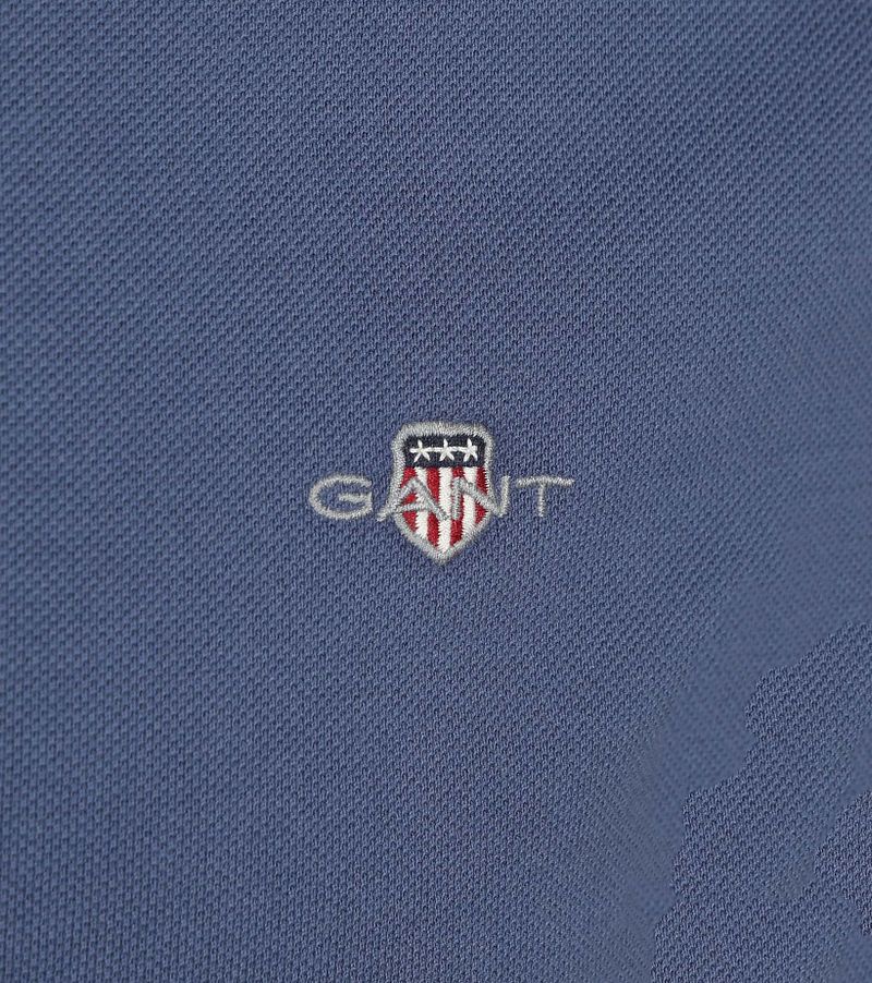 Gant Shield Piqué Poloshirt Dusty Navy - Größe 3XL günstig online kaufen
