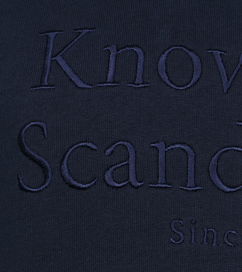 KnowledgeCotton Apparel Pullover Elm Navy - Größe S günstig online kaufen