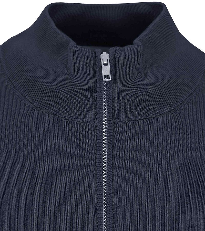 Profuomo Half Zip Pullover Luxury Navy - Größe L günstig online kaufen