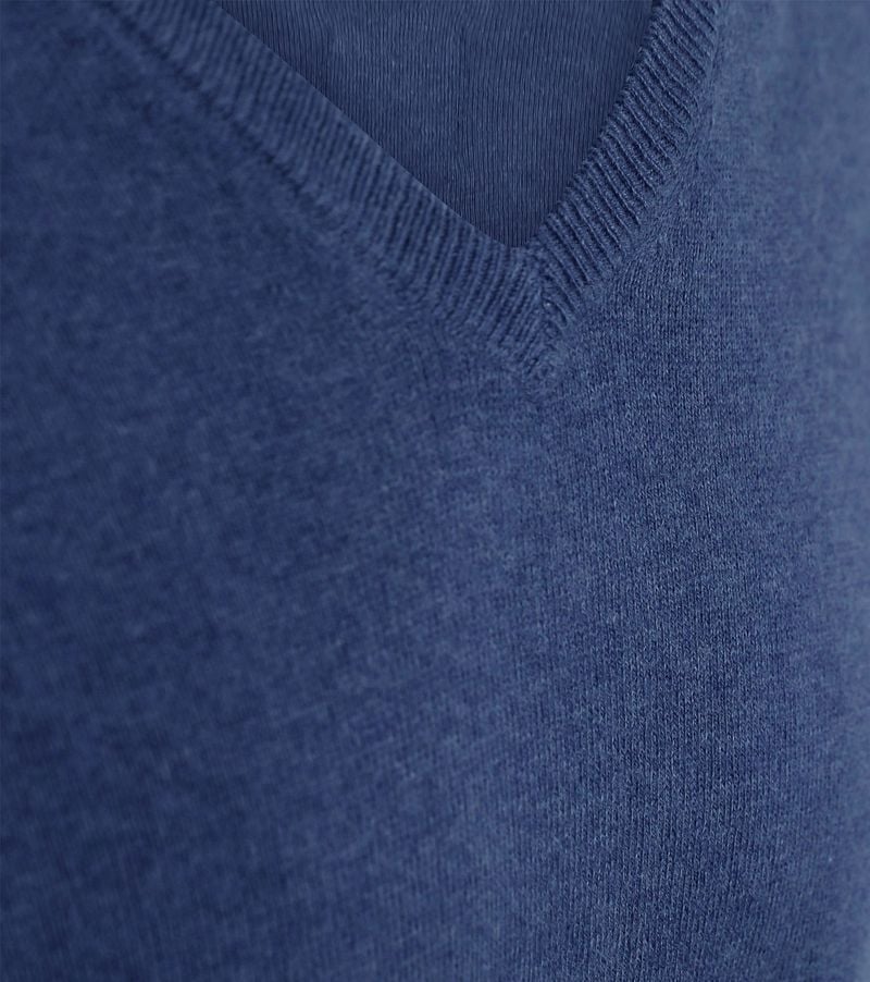 Steppin' Out Pullover Cashmere V-Ausschnitt Kobaltblau - Größe M günstig online kaufen