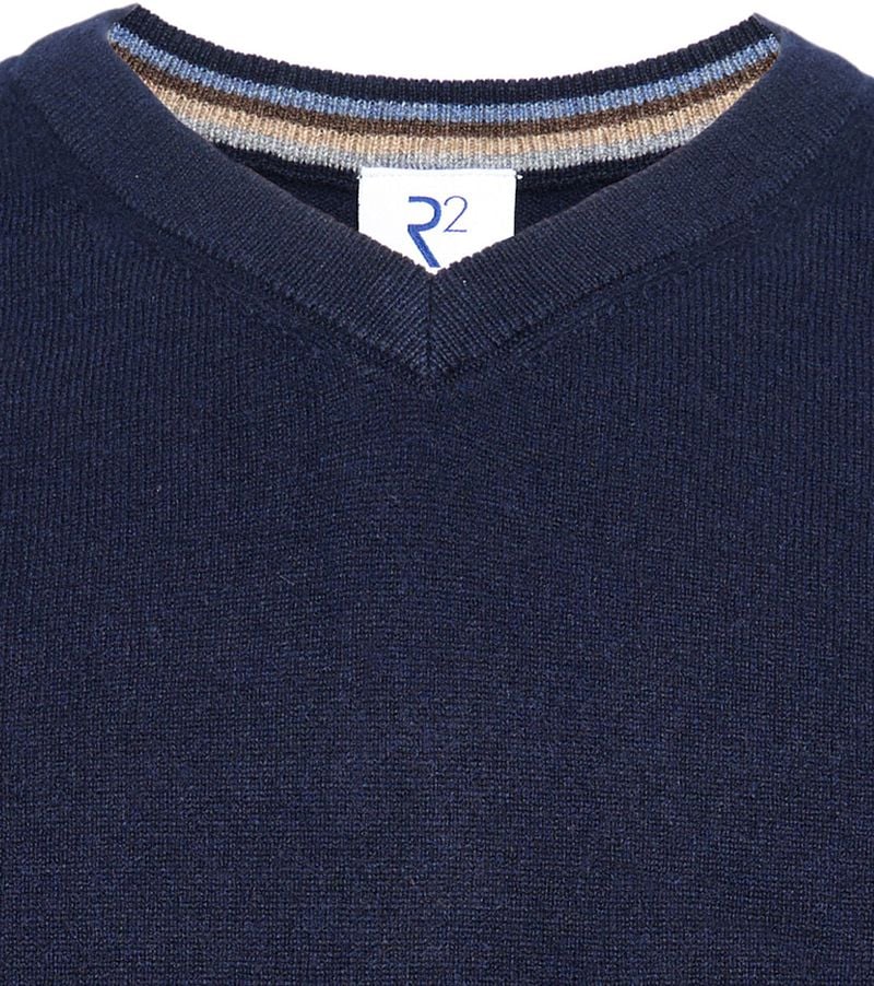 R2 Pullover Merino Wool Navy - Größe XXL günstig online kaufen
