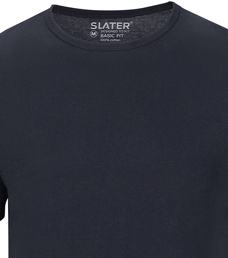 Slater 2er-Pack Basic Fit T-shirt Dunkelblau - Größe M günstig online kaufen
