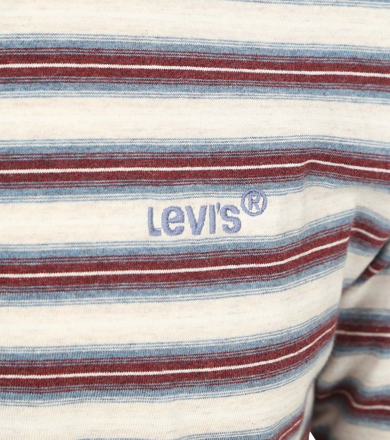 Levi's T-Shirt Red Vintage Stripe Porridge - Größe S günstig online kaufen