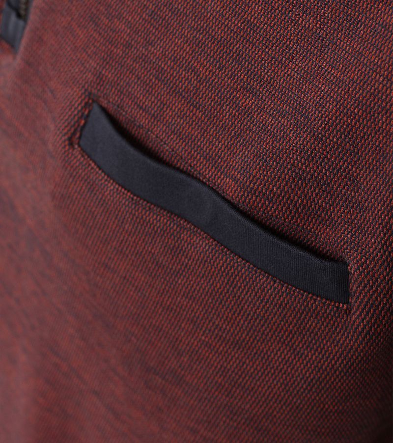 Casa Moda Half Zip Pullover Bordeaux - Größe M günstig online kaufen