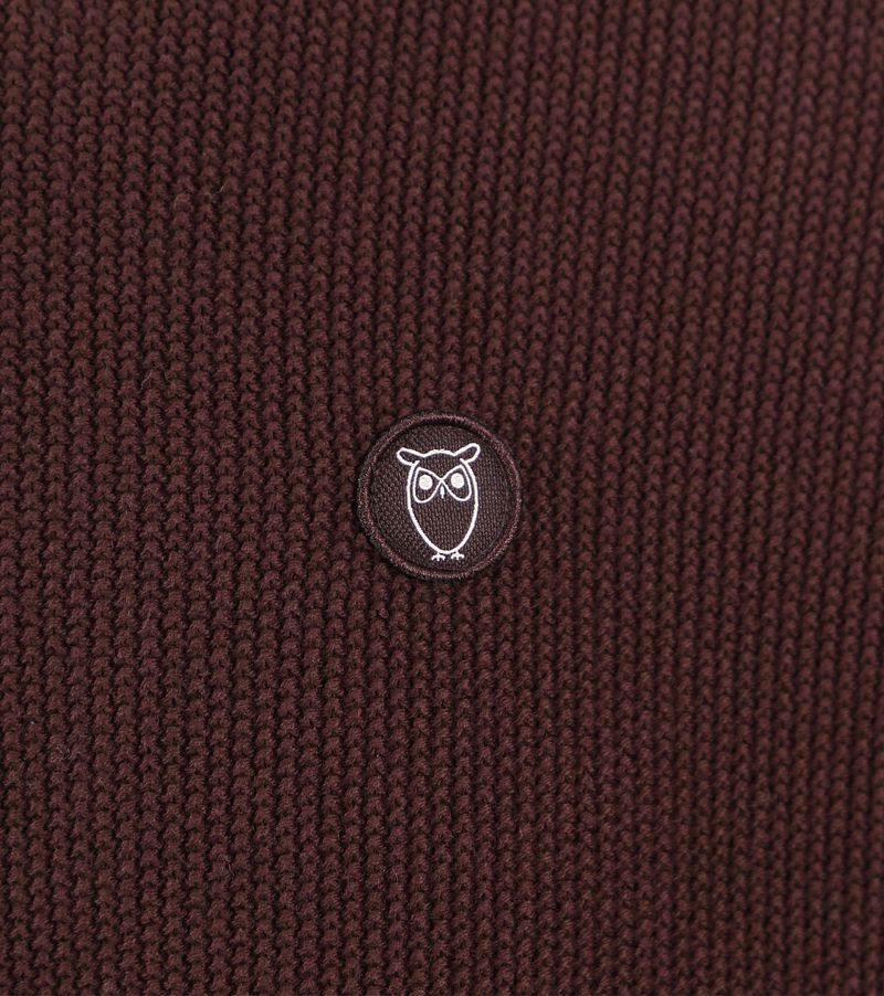 KnowledgeCotton Apparel Strickjacke Braun - Größe L günstig online kaufen