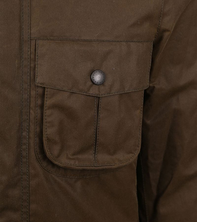Barbour Corbridge Wachsjacke Braun - Größe L günstig online kaufen