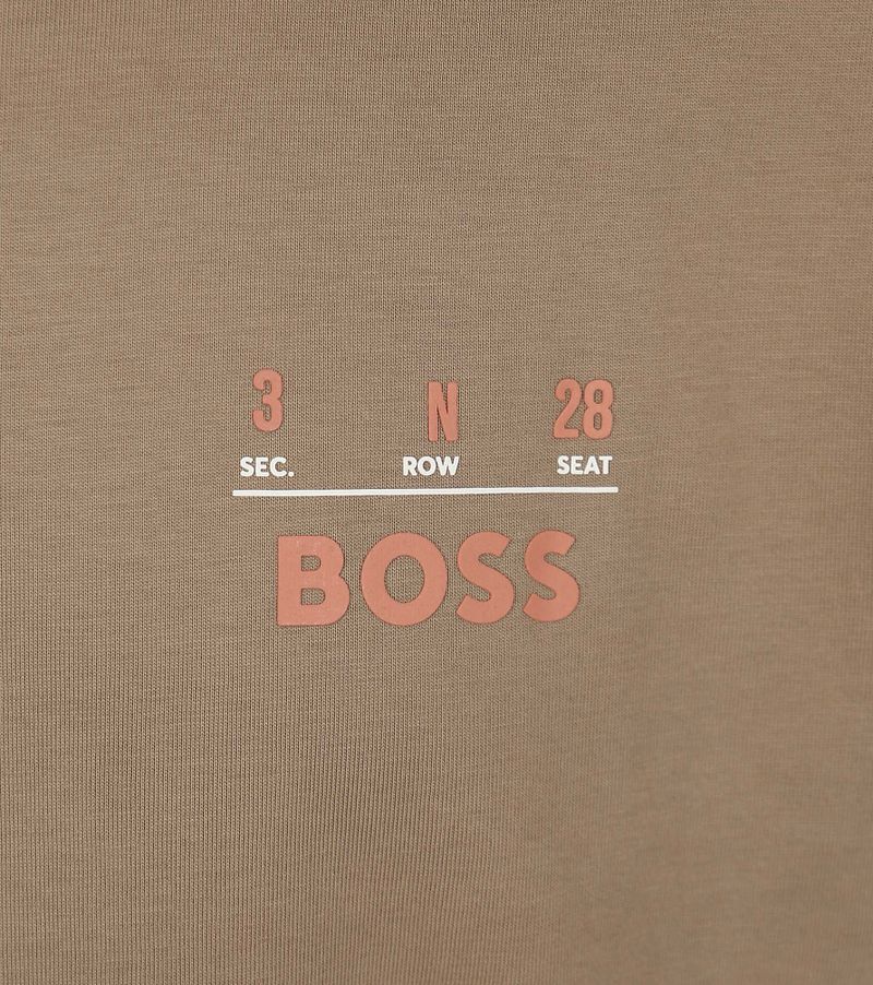 BOSS T-shirt Backprint Hellbraun - Größe XL günstig online kaufen