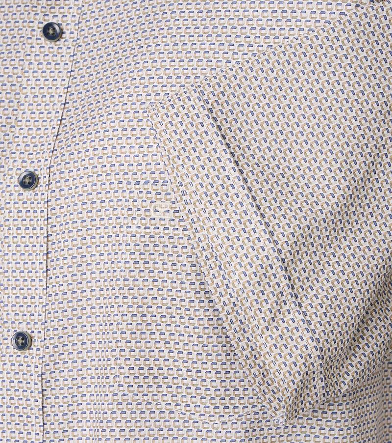 Casa Moda Short Sleeve Overhemd Print Groen
