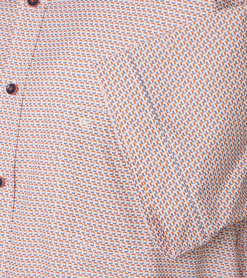 Casa Moda Short Sleeve Overhemd Print Oranje