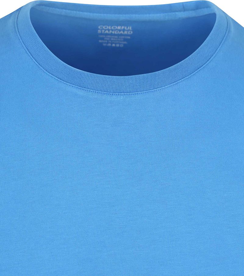 Colorful Standard T-shirt Pacific Blauw